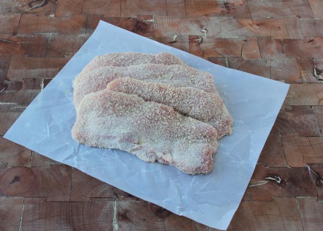Skinkeschnitzel paneret