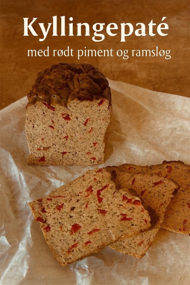 Paté Kylling med rød piment og ramsløg Ca 1,7 kg